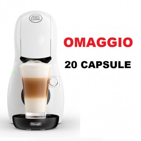 Macchina da caffè De Longhi Piccolo XS EDG110.WB Bianco + Omaggio Capsule