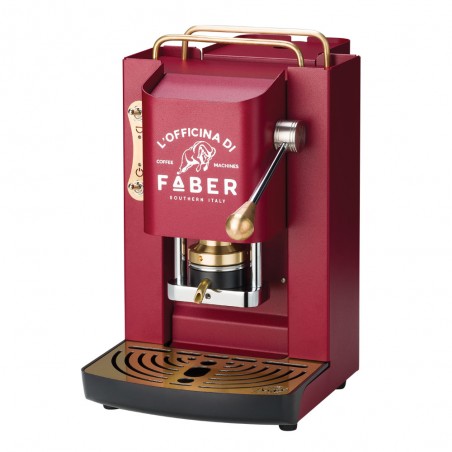 FABER SLOT DELUXE CHERRY RED & GOLD Macchina a Cialde