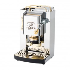 FABER SLOT DELUXE ACCIAIO & GOLD Macchina a Cialde