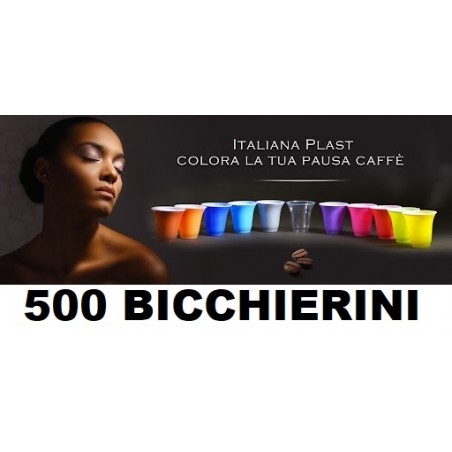 500 BICCHIERINI CAFFE' IN PLASTICA 80CC