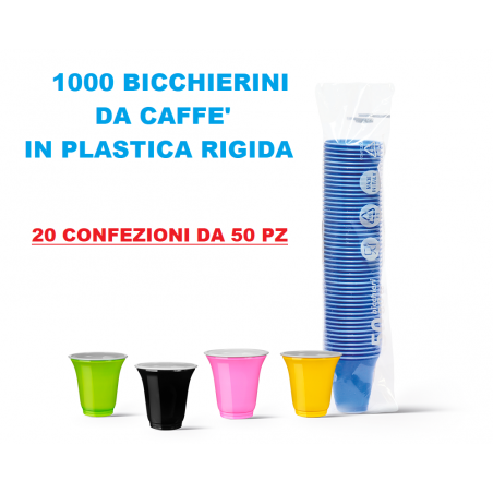 1000 BICCHIERINI CAFFE' IN PLASTICA 80CC