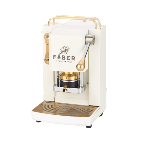 FABER SLOT MINI DELUXE WHITE & GOLD Macchina a Cialde