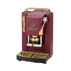FABER SLOT MINI DELUXE CHERRY RED & GOLD Macchina a Cialde