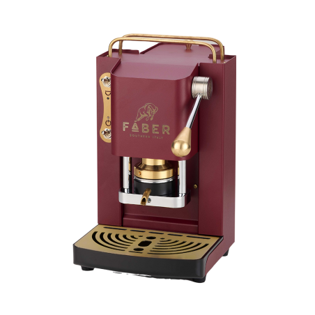 FABER SLOT MINI DELUXE CHERRY RED & GOLD Macchina a Cialde