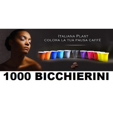 1000 BICCHIERINI CAFFE' IN PLASTICA 80CC