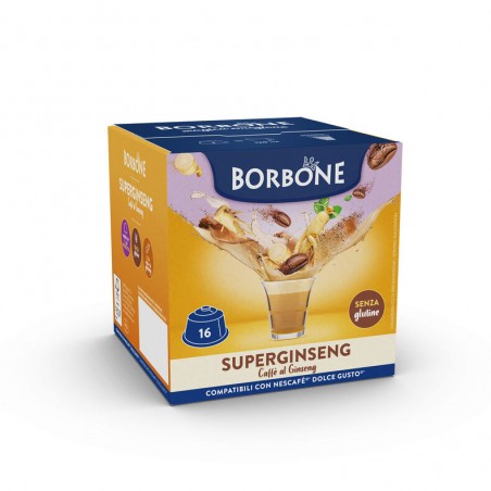 16 Capsule Borbone al SuperGinseng Compatibile Nescafè Dolce Gusto