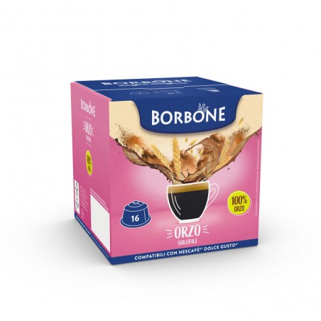 16 Capsule Borbone per Orzo Solubile Compatibile Nescafè Dolce Gusto