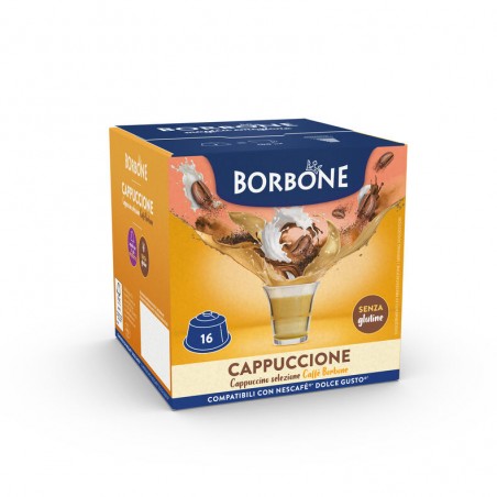 16 Capsule Borbone Cappuccione Compatibile Nescafè Dolce Gusto