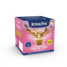 16 Capsule Borbone GINSENG ZERO Per Caffè Al Latte e...