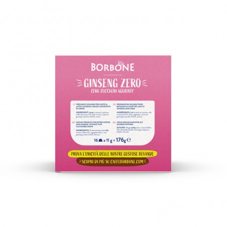 16 Capsule Borbone GINSENG ZERO Per Caffè Al Latte e Ginseng Compatibile Nescafè Dolce Gusto