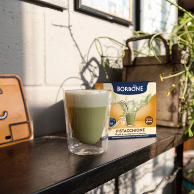 16 Capsule Borbone PISTACCHIONE Per Bevanda...