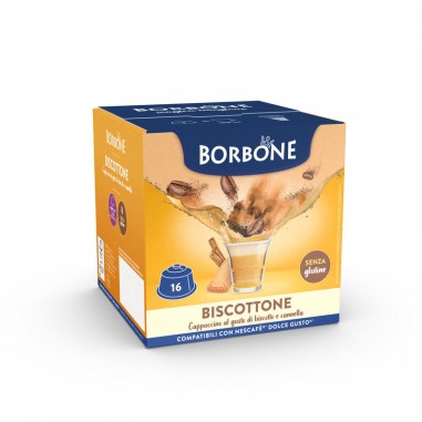16 Capsule Borbone BISCOTTONE Per Bevanda...