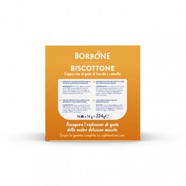 16 Capsule Borbone BISCOTTONE Per Bevanda...