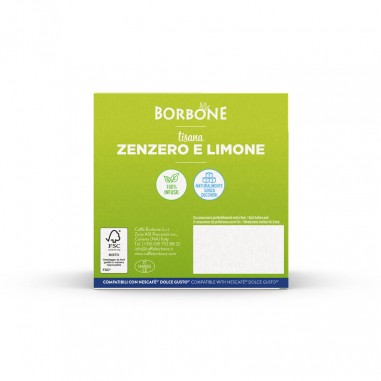 16 Capsule Borbone Per TISANA ZENZERO E LIMONE...