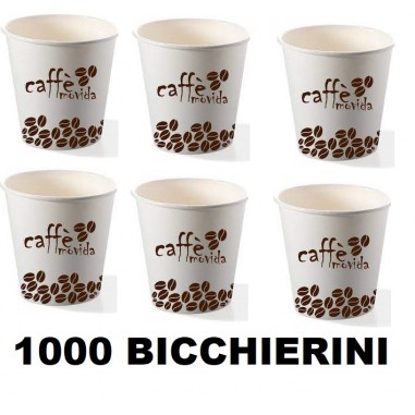 1000 BICCHIERINI CAFFE' IN CARTA BIO 75cc 20...