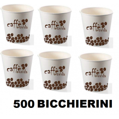 500 BICCHIERINI CAFFE' IN CARTA BIO 75cc 10 CONFEZIONI X...