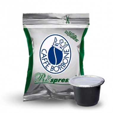 50 Capsule Respresso Caffè Borbone Miscela Dek...