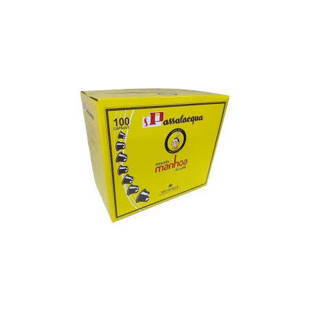 100 Capsule Caffè Passalacqua Miscela Manhoa Compatibili Nespresso