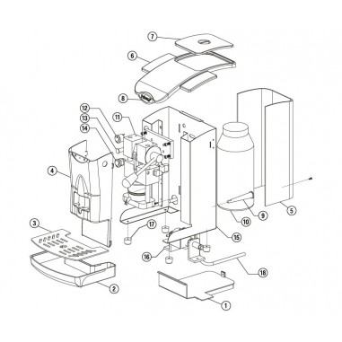Portacialda in ABS per Faber Slot