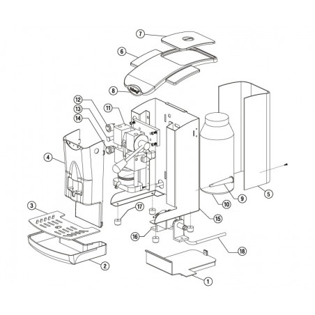 Portacialda in ABS per Faber Slot