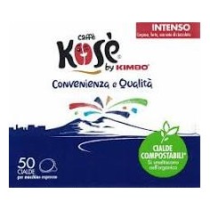 50 Cialde Caffè KOSE' by Kimbo Miscela Intenso ESE 44 MM