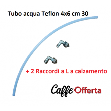 Kit tubo acqua in Teflon 4x6 + 2 raccordi per...